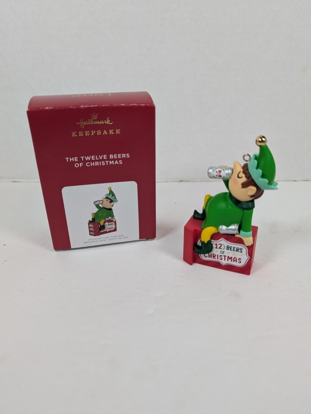 Hallmark Ornament 2021 - The Twelve Beers of Christmas Elf MIB